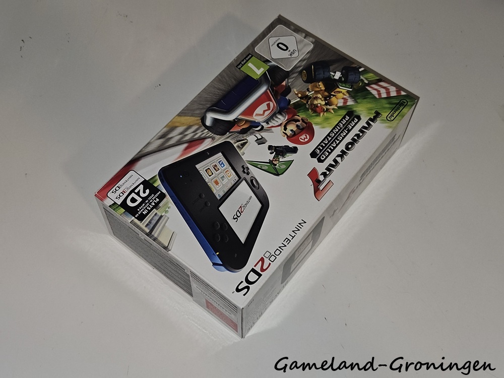 Nintendo 2DS Console Black/Blue + Mario Kart 7 (Boxed)