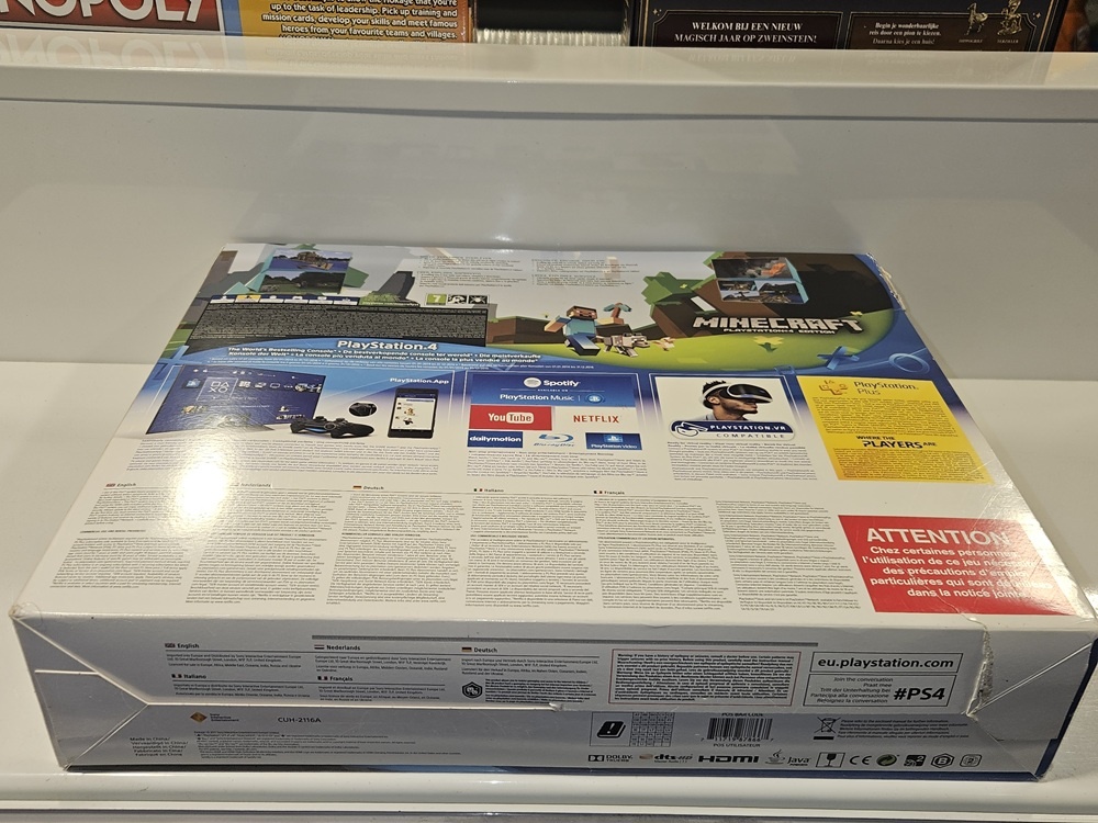 PlayStation 4 Slim 500GB Minecraft Pack met Controller & Bedrading