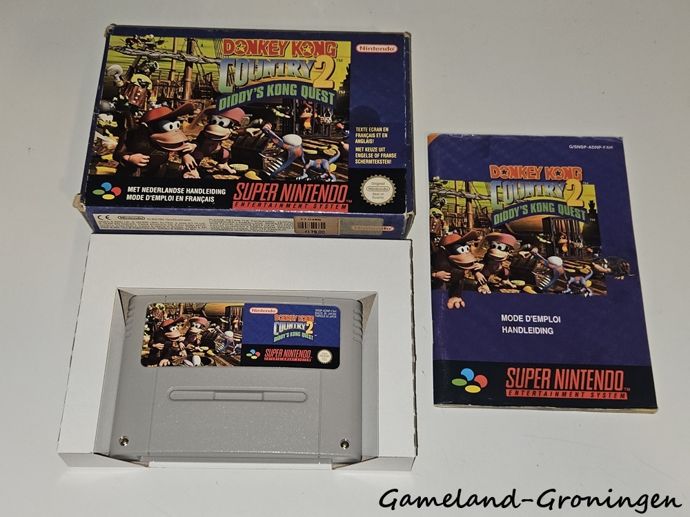 Donkey Kong Country 2 Diddy's Kong Quest (Compleet, NFAH)