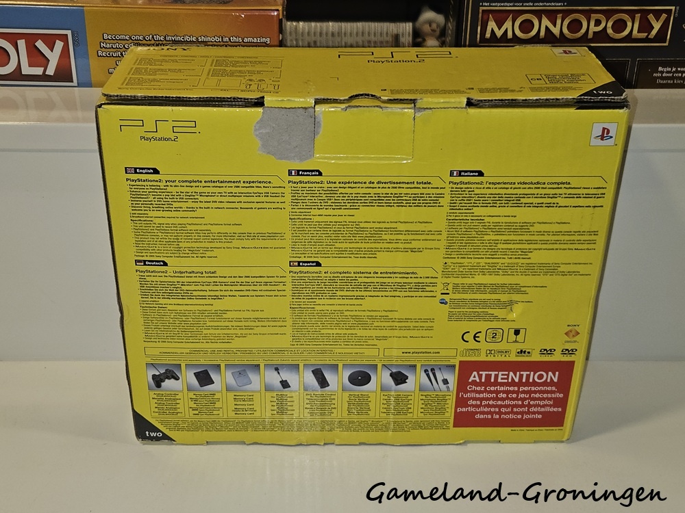 PlayStation 2 Slimline met Controller & Bedrading (Boxed, Zwart)