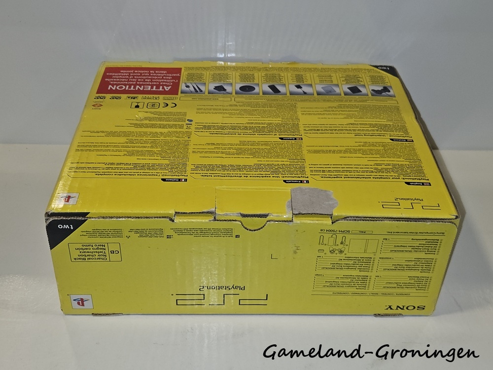 PlayStation 2 Slimline met Controller & Bedrading (Boxed, Zwart)