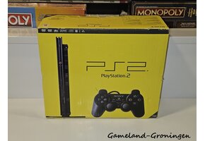 PlayStation 2 Slimline met Controller & Bedrading (Boxed, Zwart)