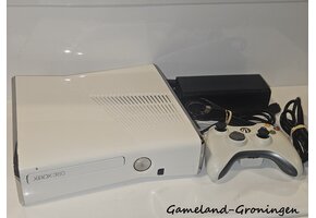 Xbox 360 Slim 4GB met Controller & Bedrading (Wit)