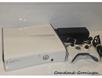 Xbox 360 Slim 4GB  with Controller & Wiring (White)