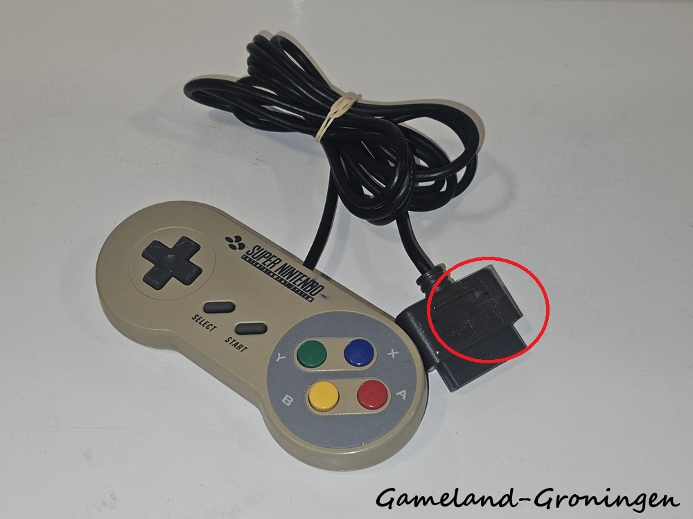 Super Nintendo with Controller & Wiring (Discolored)