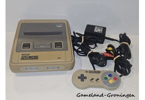 Super Nintendo with Controller & Wiring (Discolored)