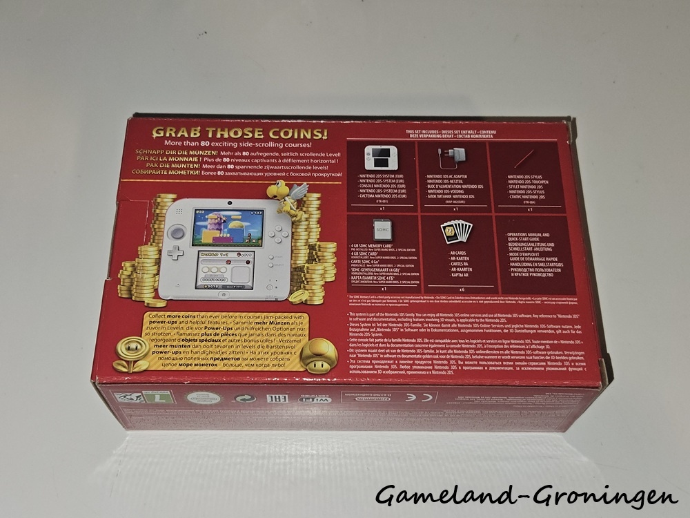 Nintendo 2DS Console Wit/Rood + New Super Mario Bros 2 (Boxed)