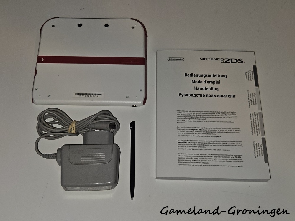 Nintendo 2DS Console Wit/Rood + New Super Mario Bros 2 (Boxed)