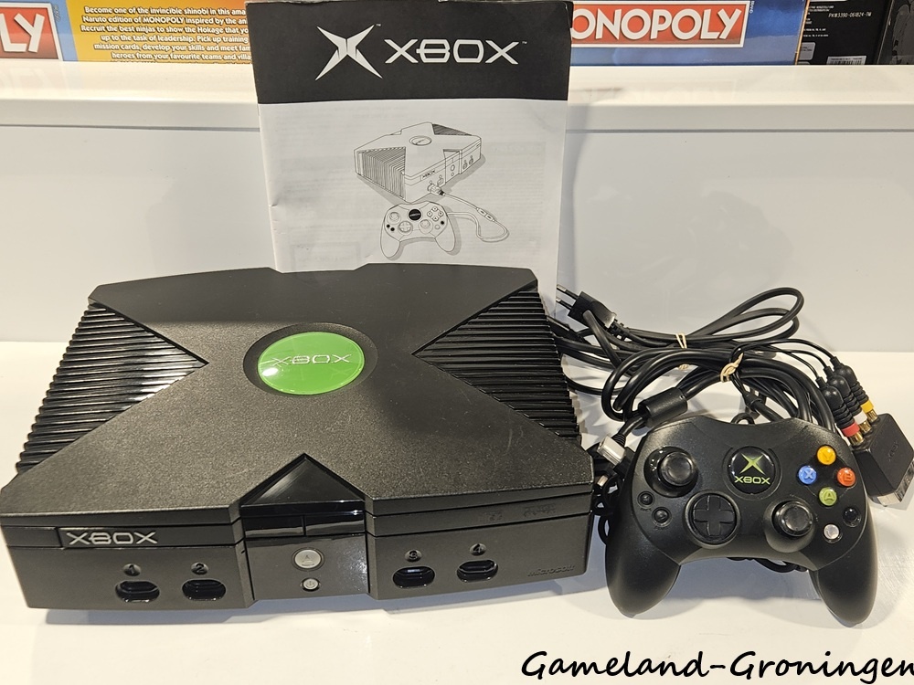 Xbox met Controller & Bedrading (Compleet)