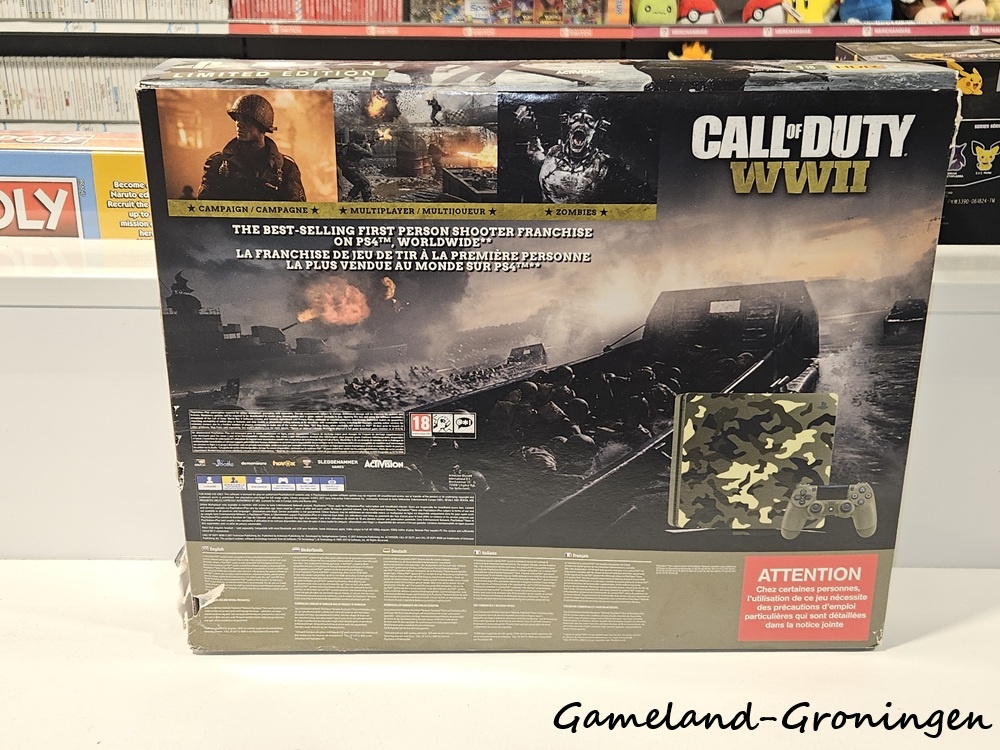 PlayStation 4 Slim 1TB met Controller & Bedrading (Boxed, Camo Edition)