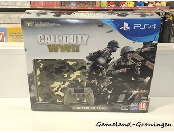 PlayStation 4 Slim 1TB met Controller & Bedrading (Boxed, Camo Edition)