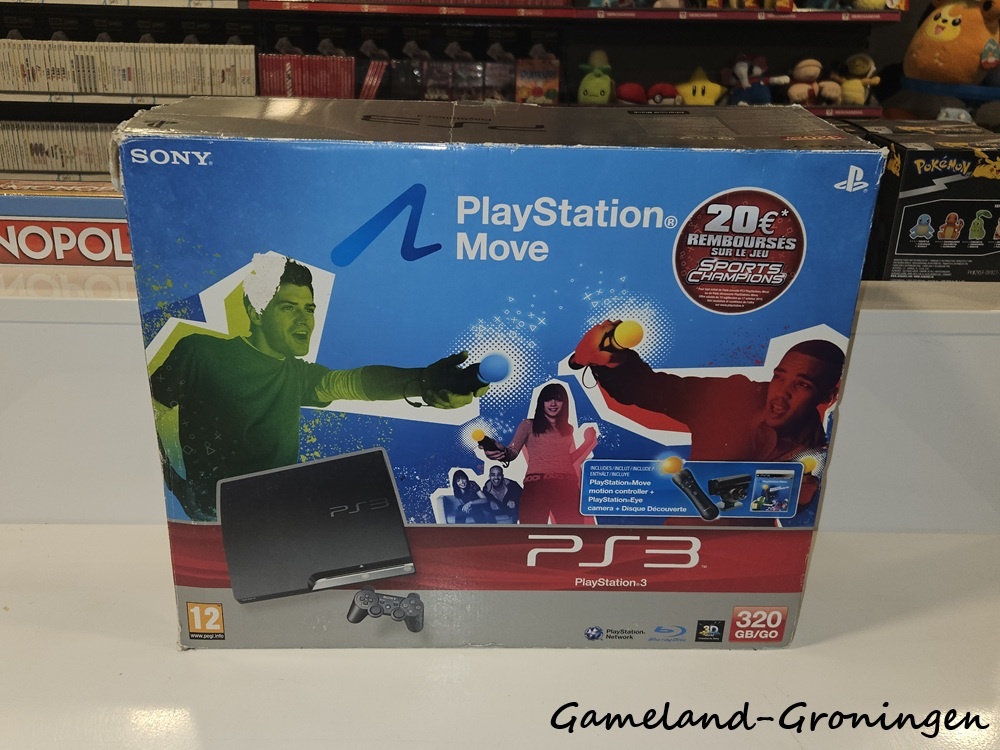 PlayStation 3 Slim 320GB + PlayStation Move Starter Pack (Boxed)