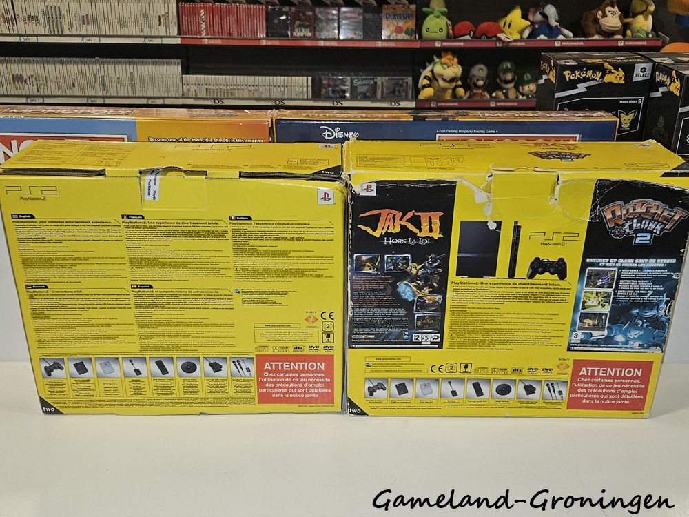PlayStation 2 Slimline Ratchet & Clank 2 + Jak II Pack (Boxed, Zwart)