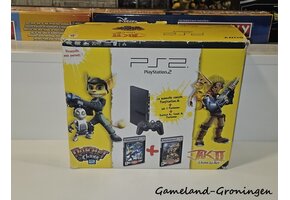PlayStation 2 Slimline Ratchet & Clank 2 + Jak II Pack (Boxed, Zwart)