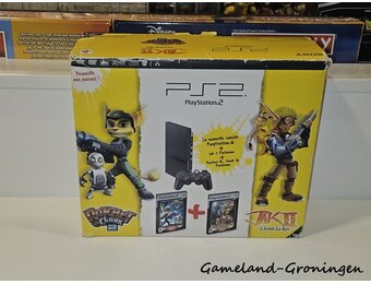 PlayStation 2 Slimline Ratchet & Clank 2 + Jak II Pack (Boxed, Zwart)