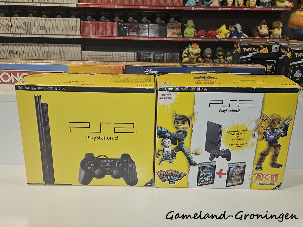 PlayStation 2 Slimline Ratchet & Clank 2 + Jak II Pack (Boxed, Zwart)
