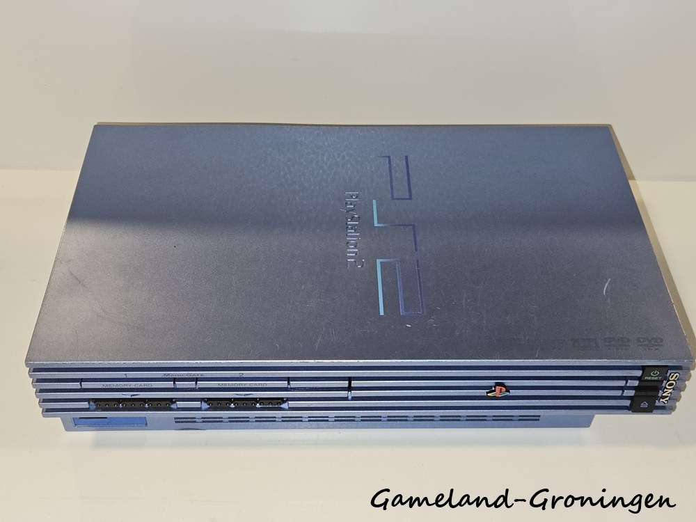 PlayStation 2 Phat met Controller & Bedrading (Blauw)
