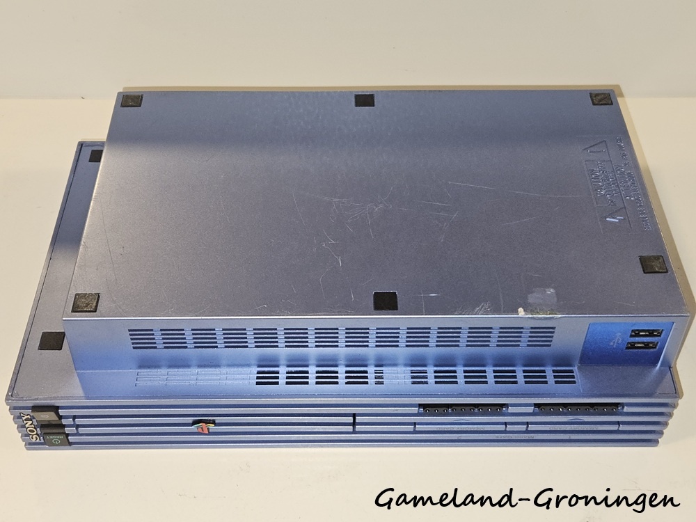 PlayStation 2 Phat with Controller & Wiring (Blue)