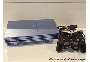 PlayStation 2 Phat met Controller & Bedrading (Blauw)
