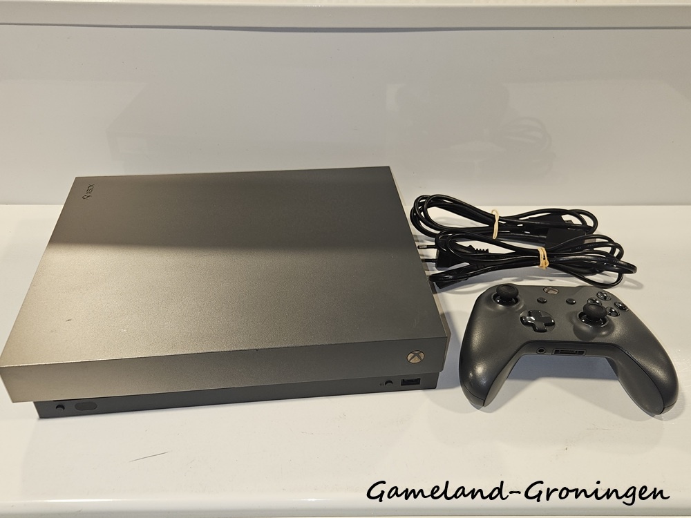 Xbox One X 1 TB with 1 Controller & Wiring (Gold Rush Edition)