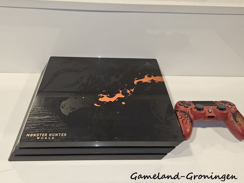 PlayStation 4 Pro 1TB Monster Hunter World Limited Edition met Controller & Bedrading