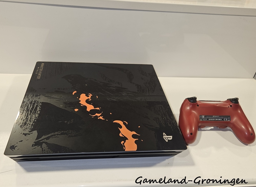 PlayStation 4 Pro 1TB Monster Hunter World Limited Edition met Controller & Bedrading
