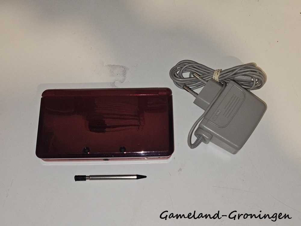 Nintendo 3DS met Stylus & Oplader (Rood)