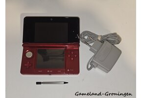Nintendo 3DS met Stylus & Oplader (Rood)