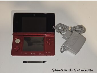 Nintendo 3DS met Stylus & Oplader (Rood)