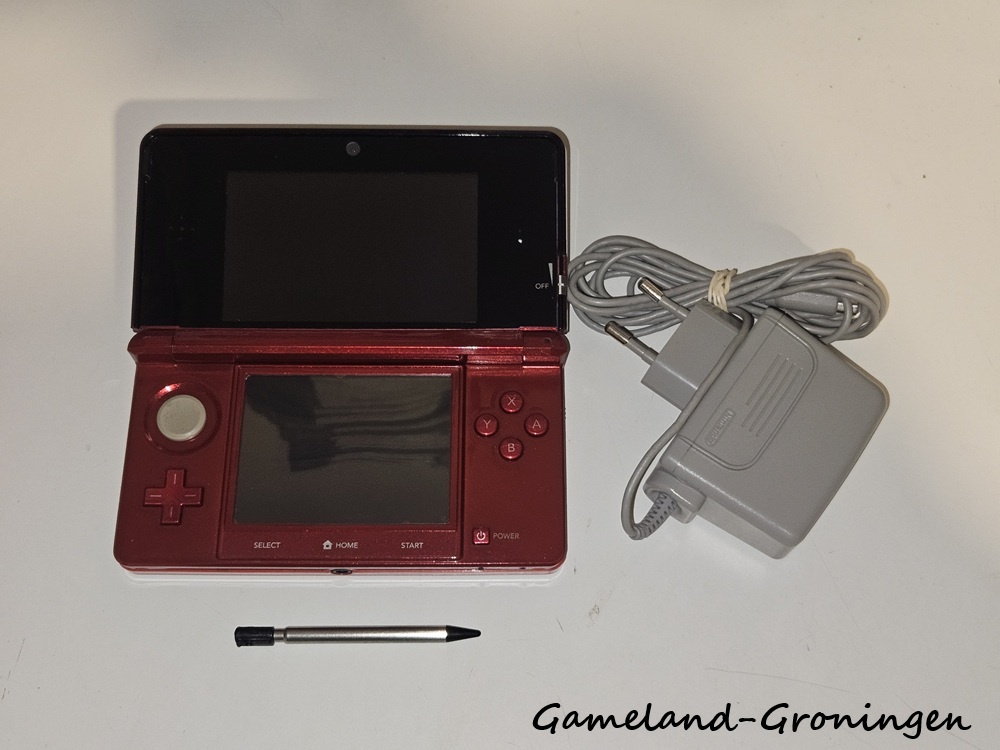 Nintendo 3DS with Stylus & Charger (Red)