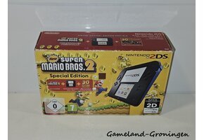 Nintendo 2DS Console Black/Blue + New Super Mario Bros 2 (Boxed)