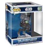 Star Wars The Mandalorian and Grogu Rides POP! - The Mandalorian with Grogu in Imperial Remnant AT-RT #837