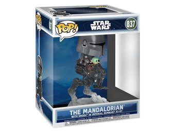 Star Wars The Mandalorian and Grogu Rides POP! - The Mandalorian with Grogu in Imperial Remnant AT-RT #837
