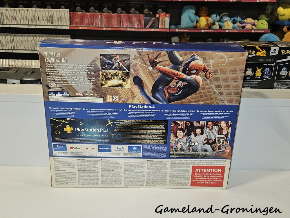 PlayStation 4 Slim 1TB Spider-Man Pack with 2 Controllers & Wiring