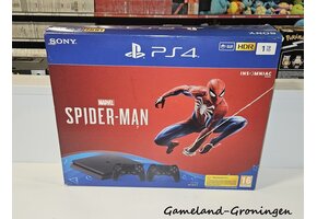 PlayStation 4 Slim 1TB Spider-Man Pack with 2 Controllers & Wiring