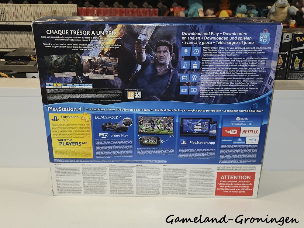 PlayStation 4 1TB with Controller, Uncharted 4 & Wiring
