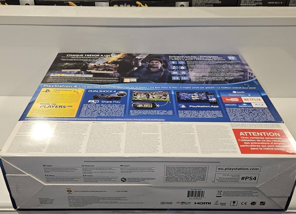 PlayStation 4 1TB with Controller, Uncharted 4 & Wiring