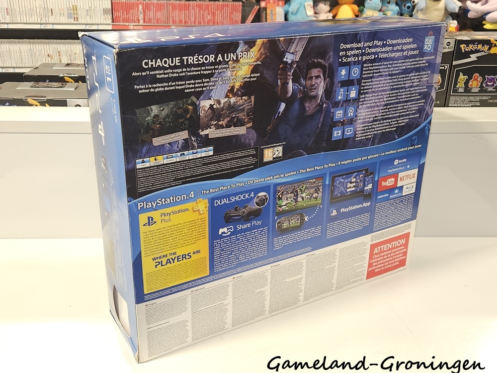 PlayStation 4 1TB met Controller, Uncharted 4 & Bedrading (Compleet)
