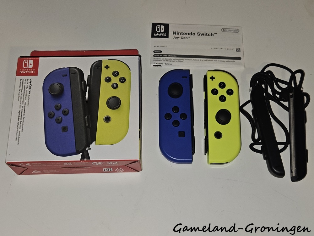Joy-Con Controllers Paar Blauw/Neon Geel