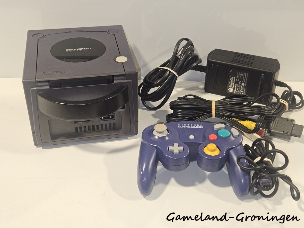 Nintendo GameCube met Controller & Bedrading (Paars)