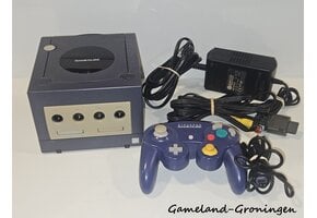 Nintendo GameCube with Controller & Wiring (Purple)