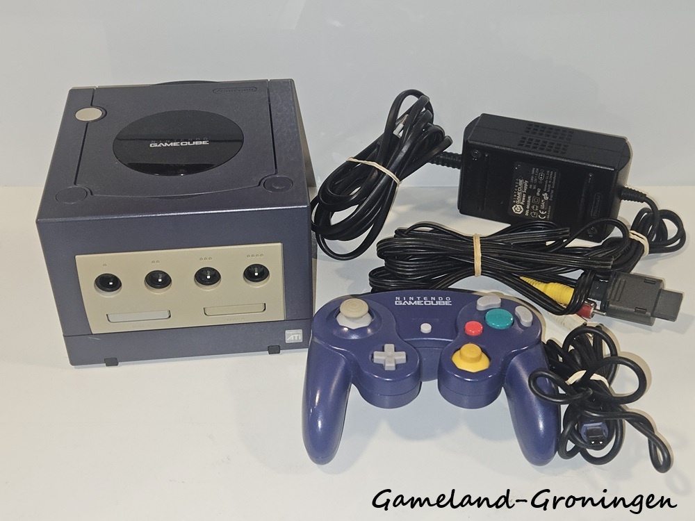 Nintendo GameCube met Controller & Bedrading (Paars)