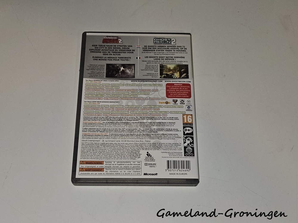 Tom Clancy's Rainbow Six Vegas 2 + Ghost Recon Advanced Warfighter 2 (Compleet, Classics)