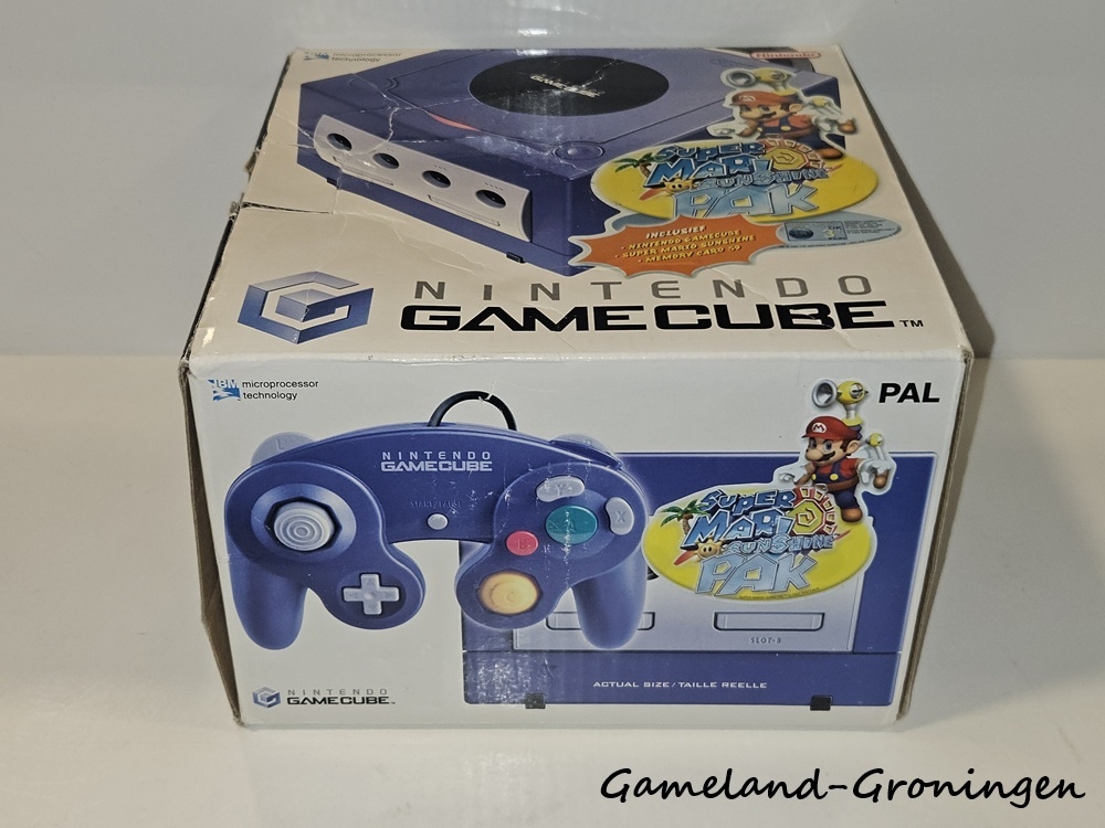 Nintendo GameCube - Super Mario Sunshine Edition (Boxed, Paars)