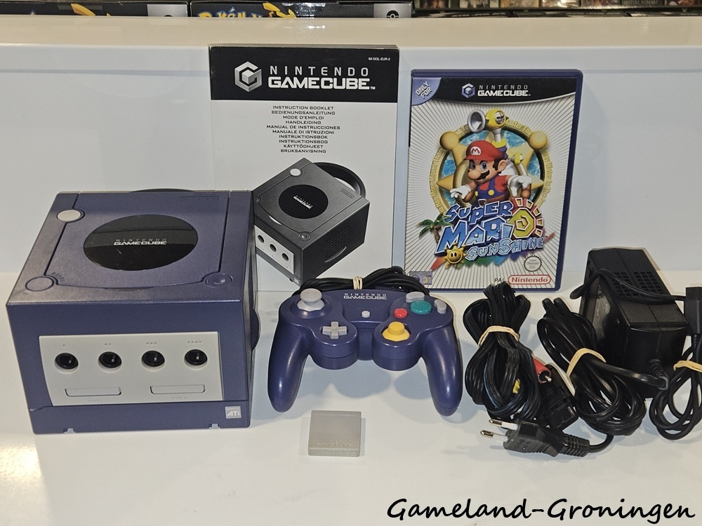 Nintendo GameCube - Super Mario Sunshine Edition (Boxed, Paars)