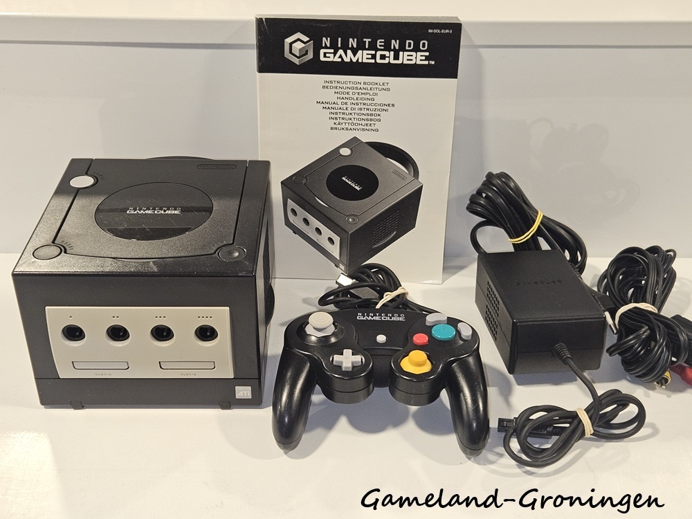 Nintendo GameCube met Controller & Bedrading (Boxed, Zwart)