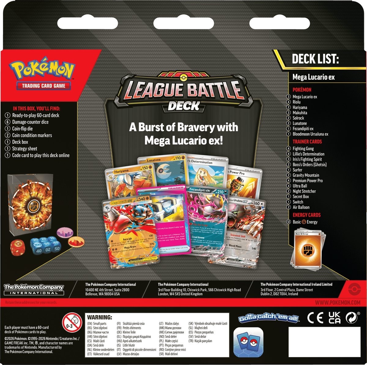 Pokémon TCG - League Battle Deck - Mega Lucario Ex
