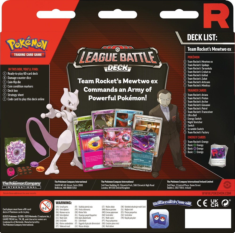 Pokémon TCG - League Battle Deck - Team Rocket's Mewtwo Ex