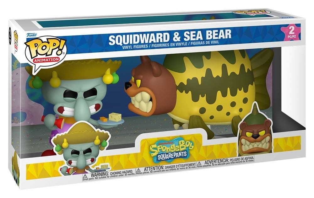 SpongeBob SquarePants POP! - Squidward & Sea Bear 2-Pack