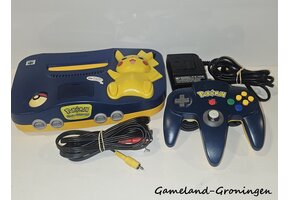 Nintendo 64 with Controller & Wires (Pokemon Pikachu Edition)